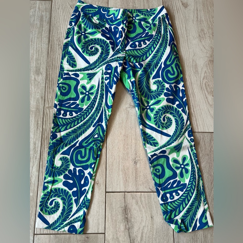 Elliot Lauren Boho Floral Casual Pants Mid Rise Lightweight Size 6